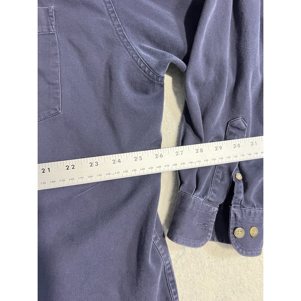 Vintage Eddie Bauer Shirt Men's Size XL Tall MT Blue Long Sleeve - Picture 14 of 16